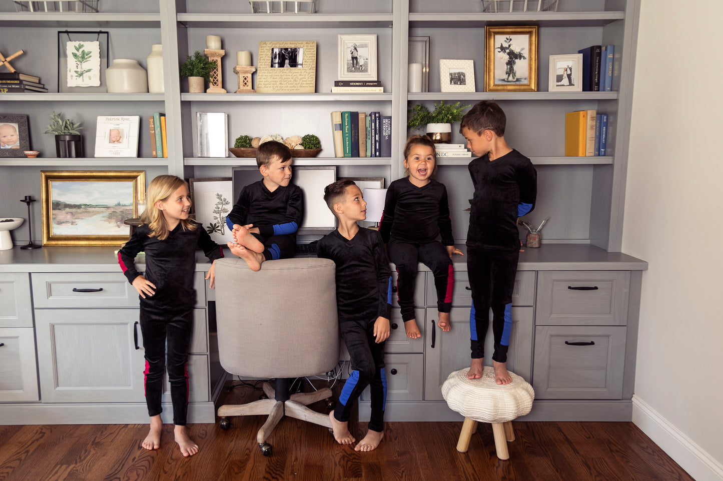 Black/Cherry arm Pajamas