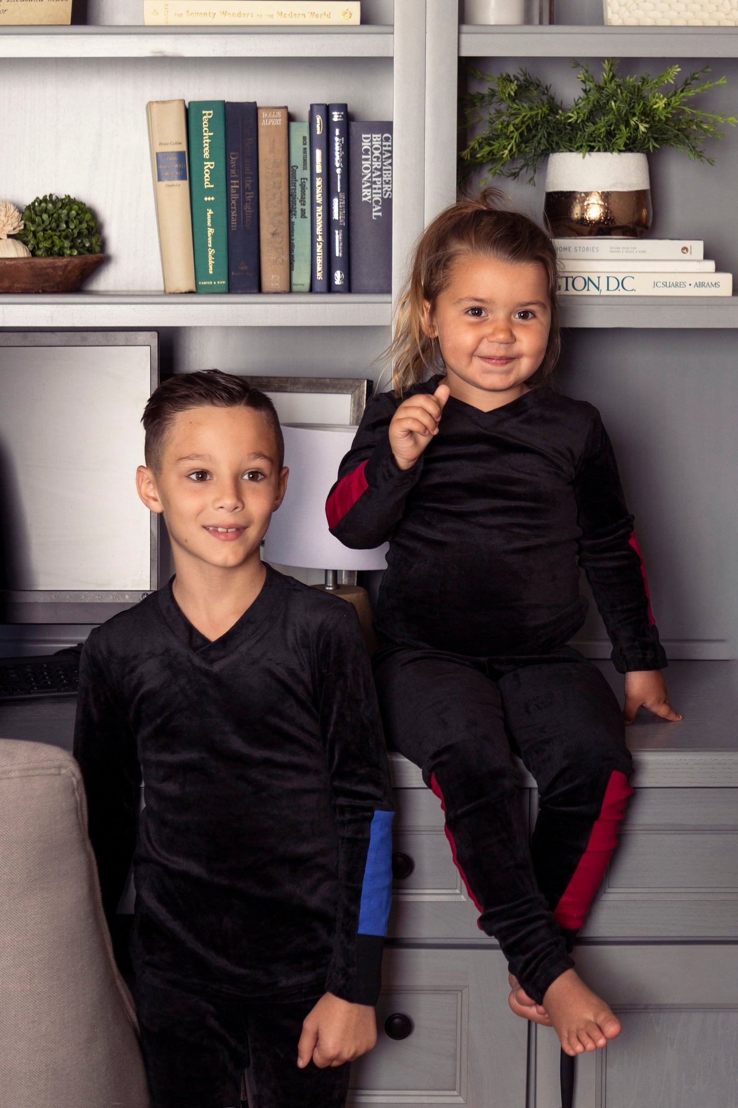 Black/Cherry arm Pajamas