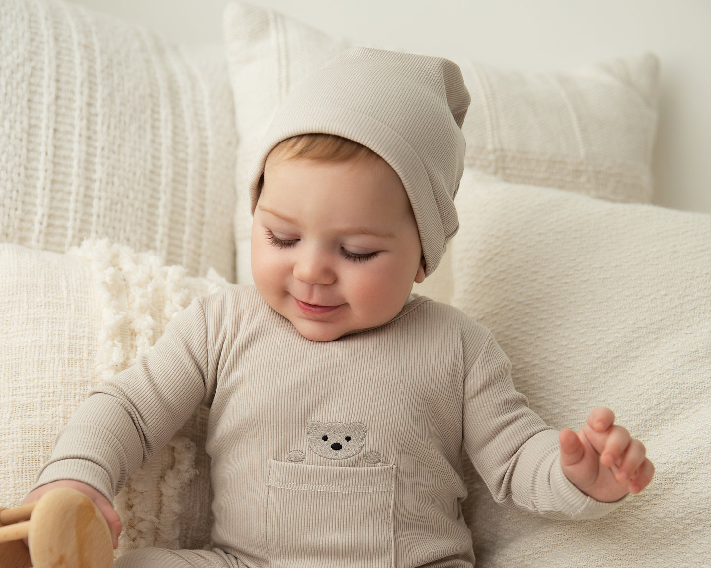 Peekaboo Bear Layette Set Boy
