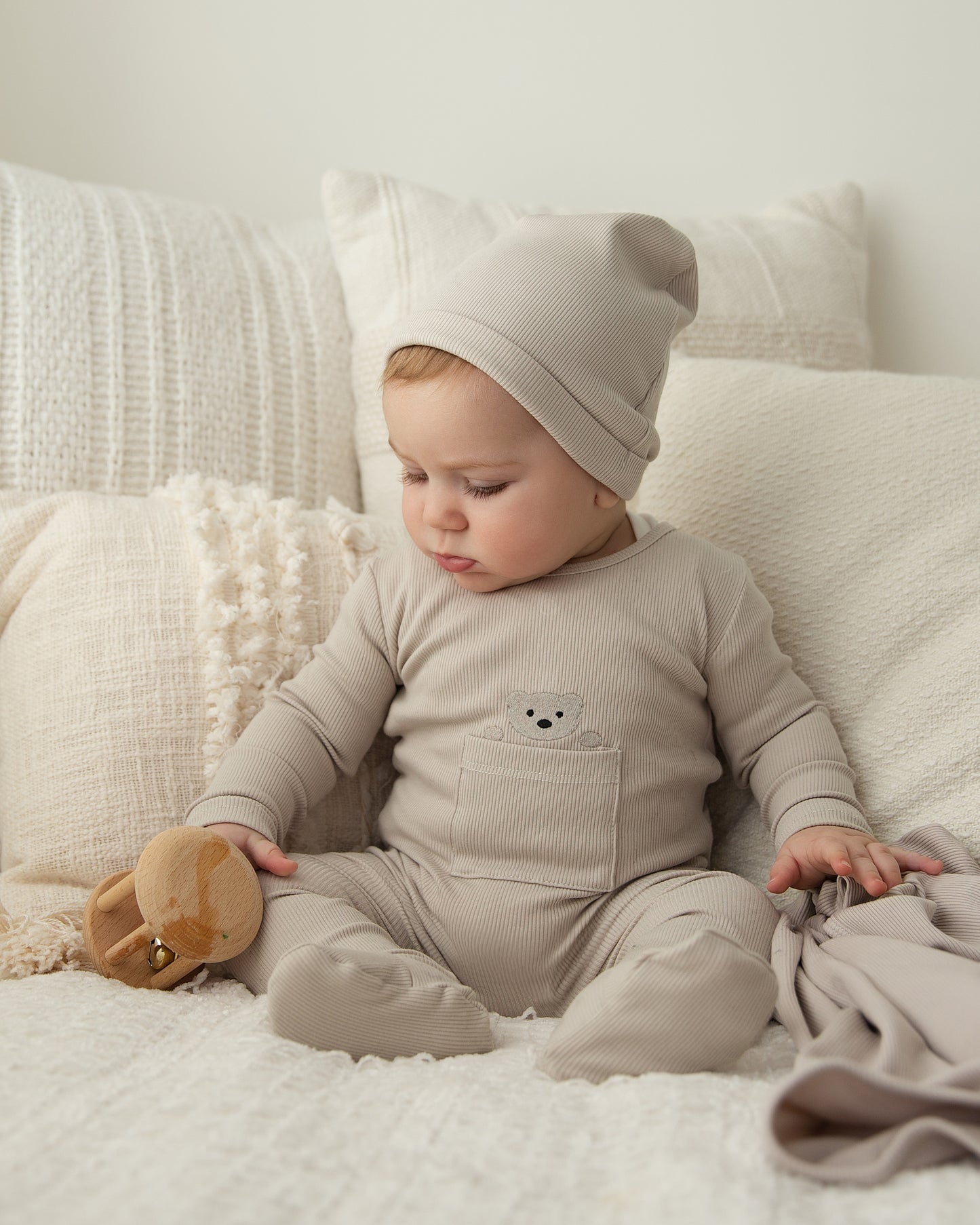 Peekaboo Bear Layette Set Boy