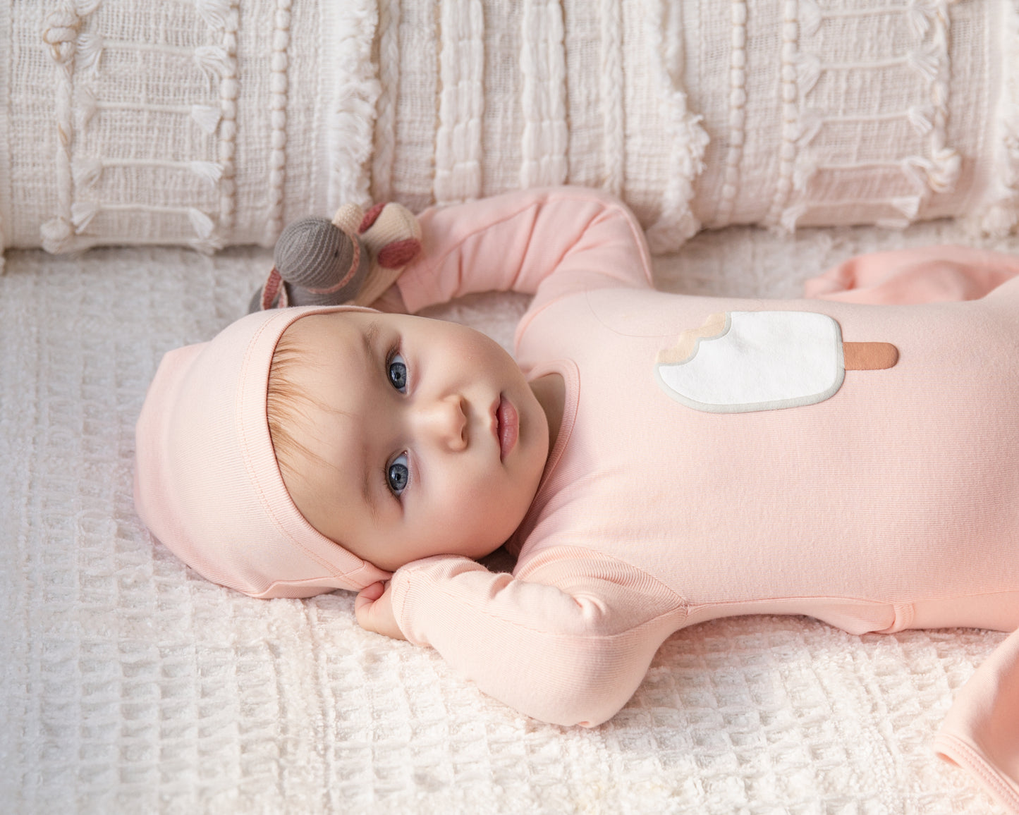 Pink Vanilla Ice Cream Layette set Girl