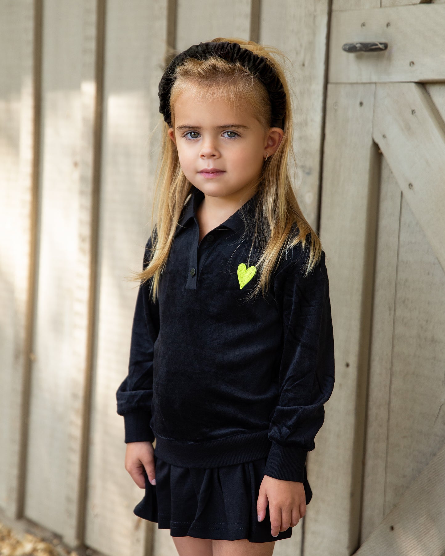 Neon heart sweater dress