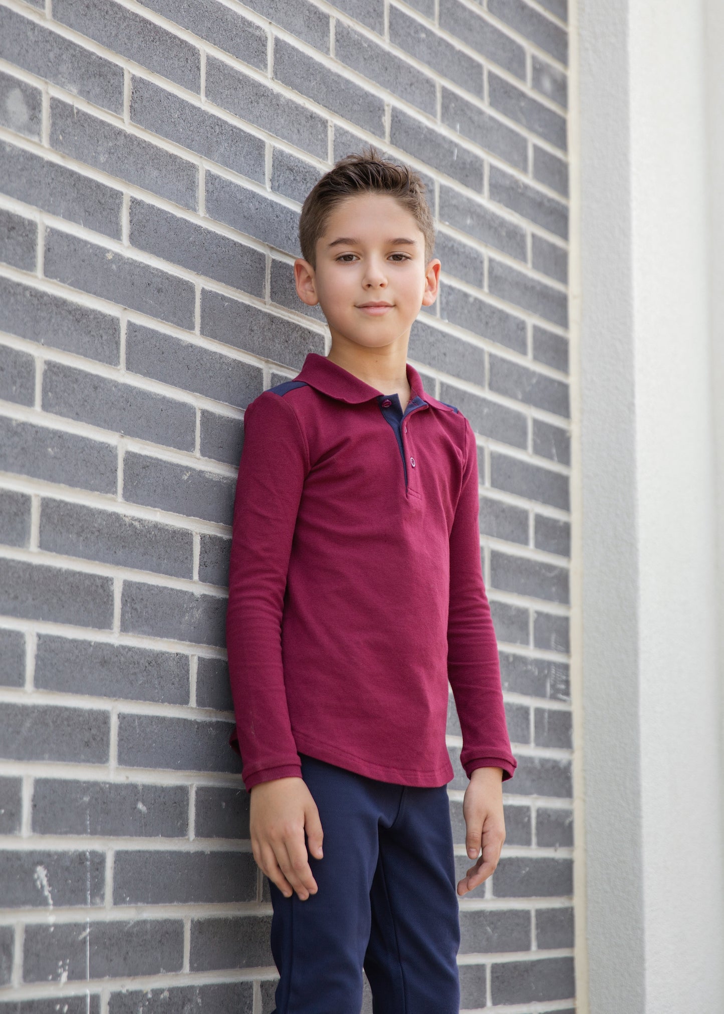 Burgundy polo