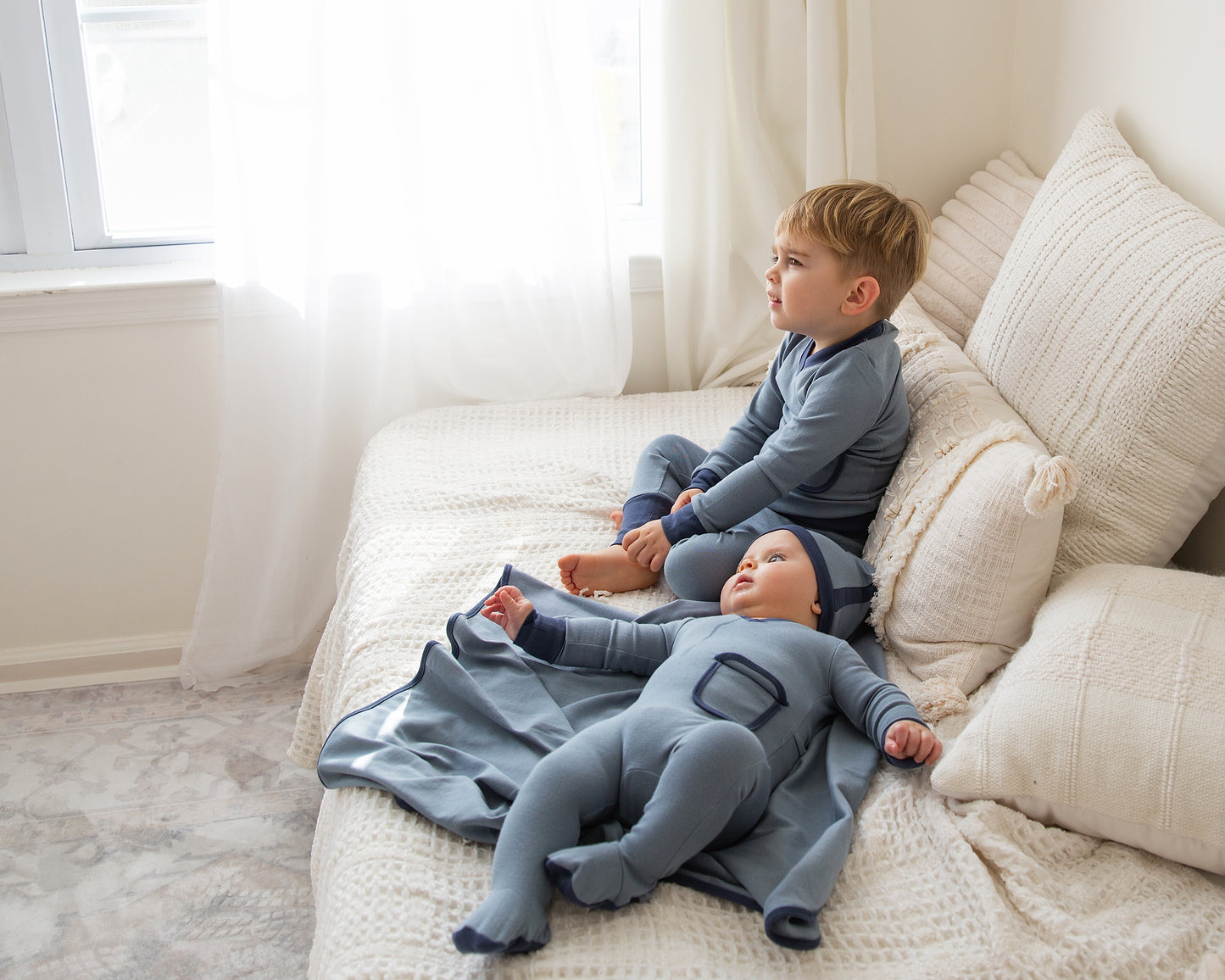Blue mini Pocket Layette Set Boy