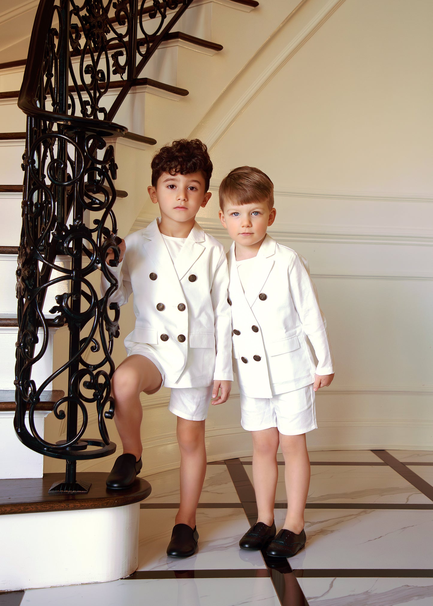 White Linen Shorts