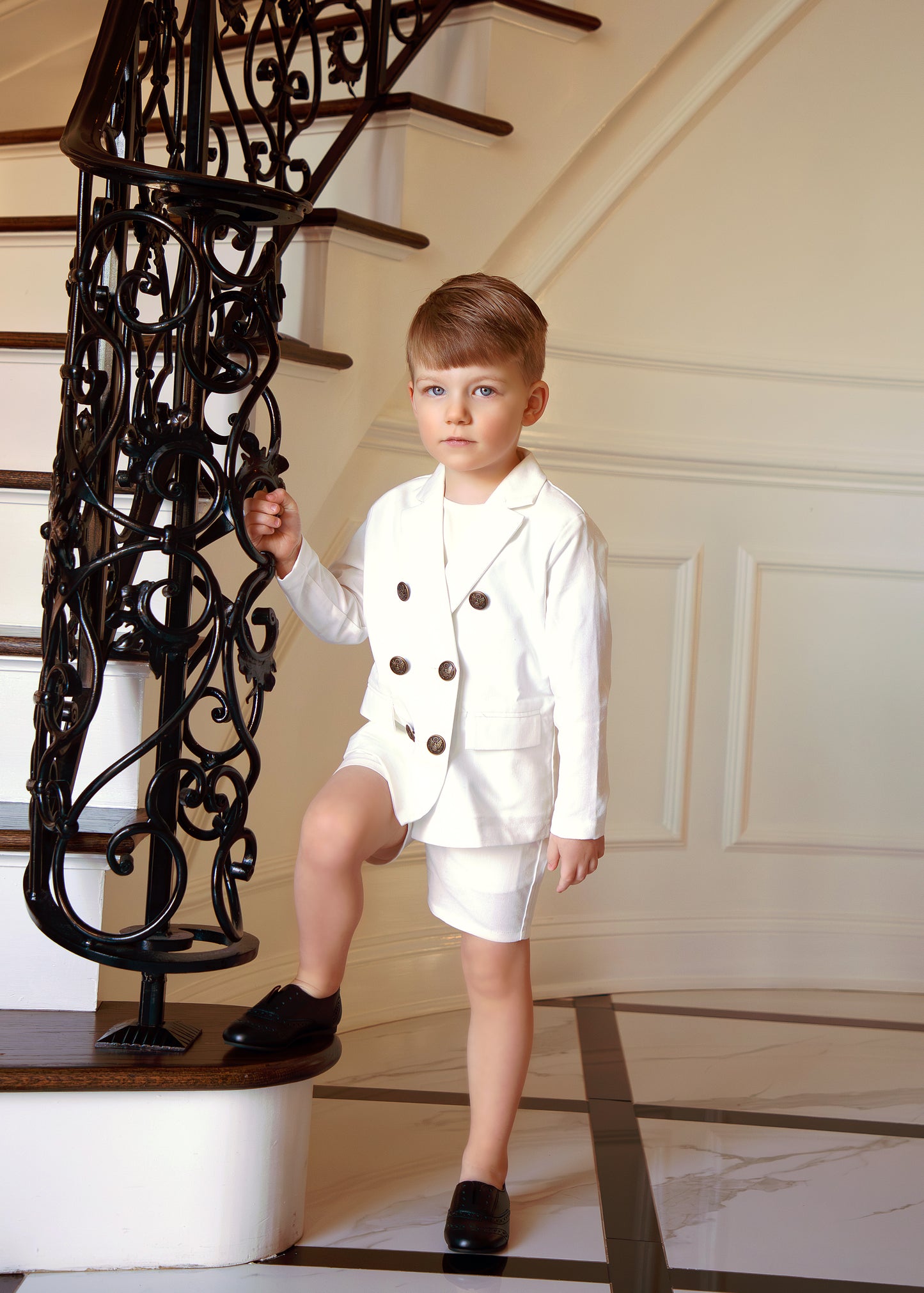 White Linen Shorts