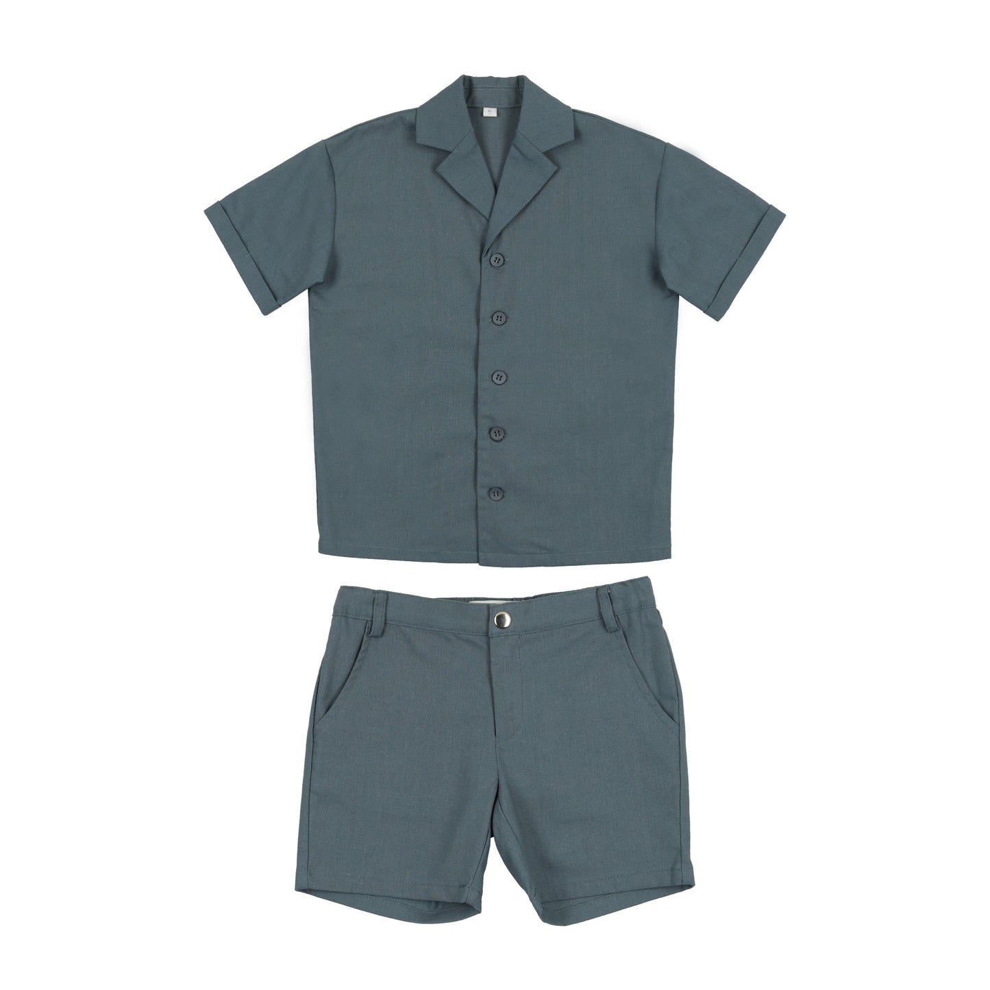 Green Linen Shorts
