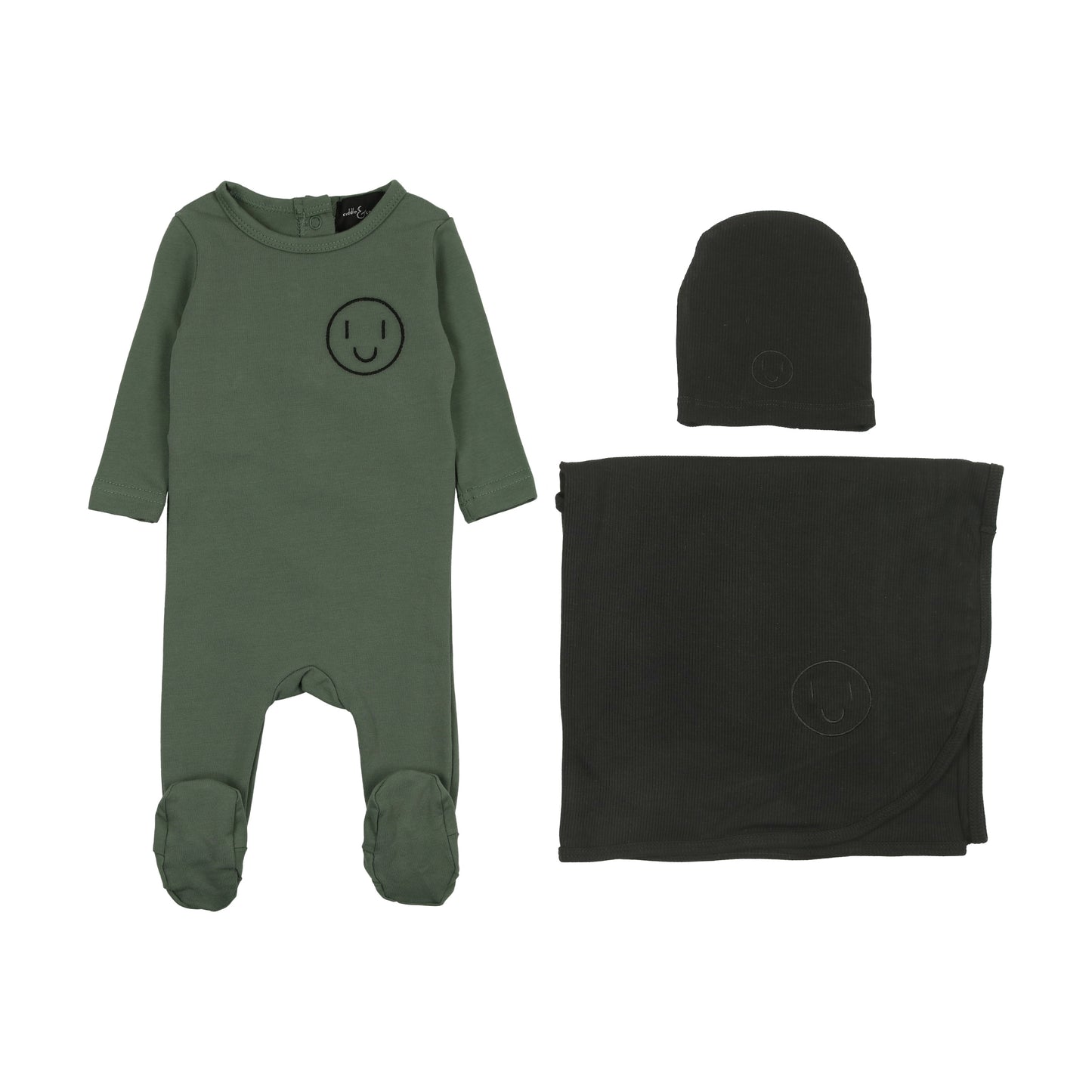 Green smile blanket