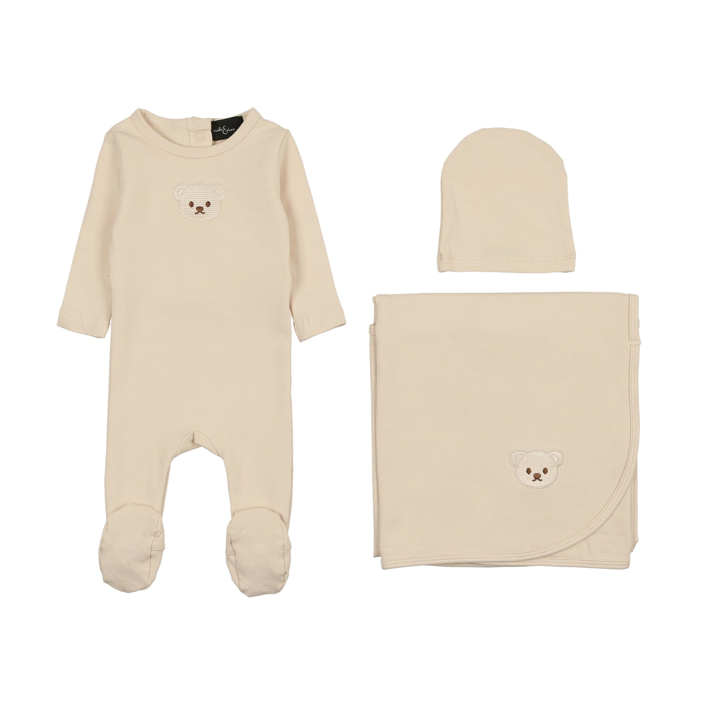 Embroidered teddy Hat