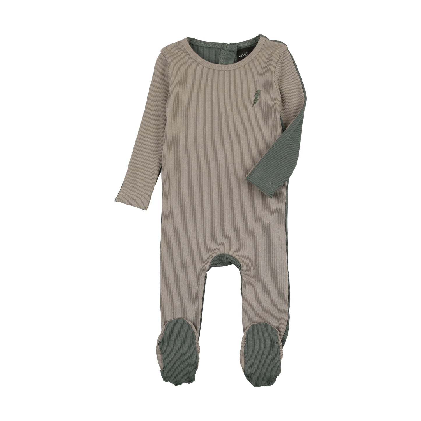 Sage Ribbed Lightning Stretchie