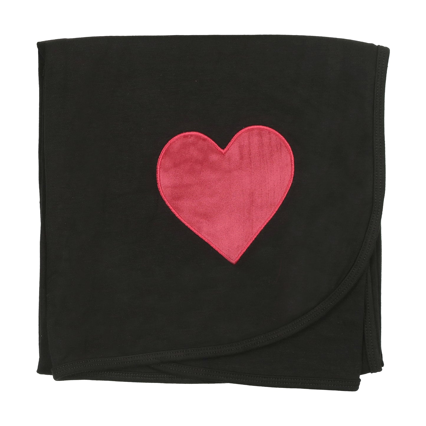 Velour heart blanket