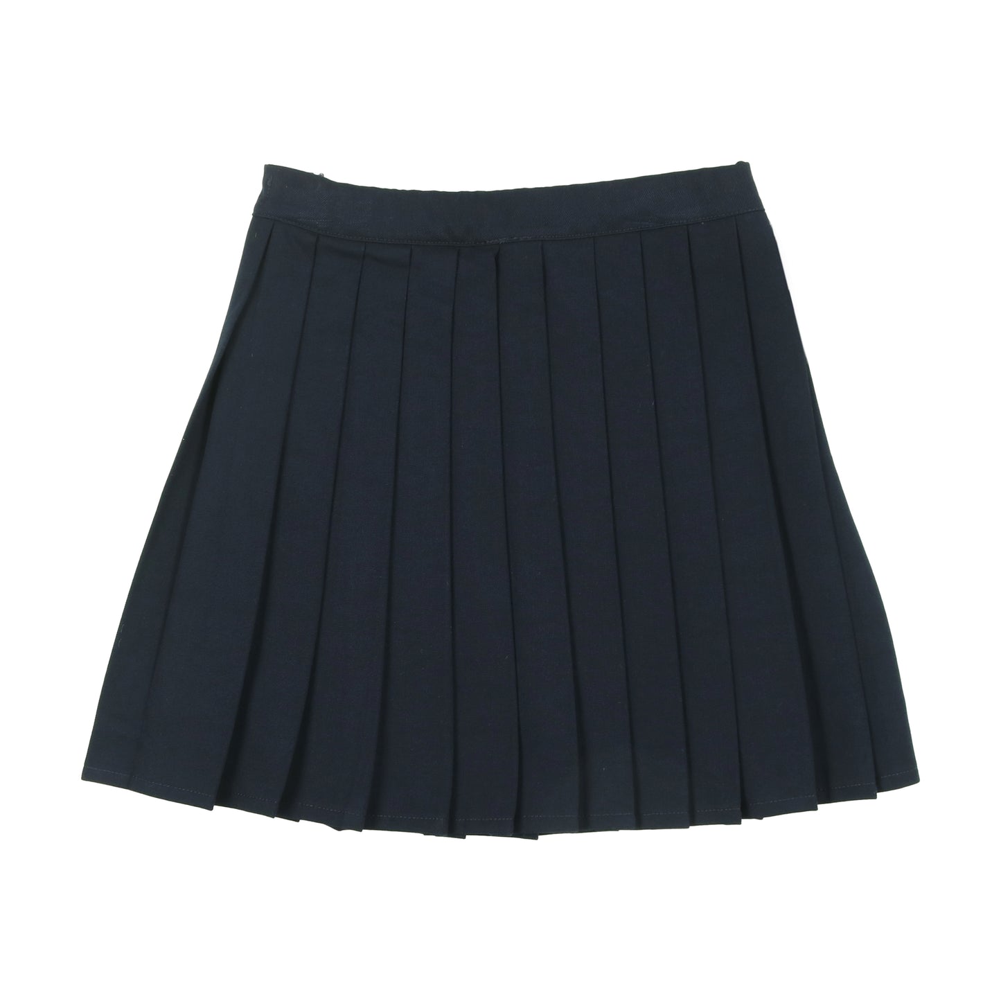 Navy pleated skirt