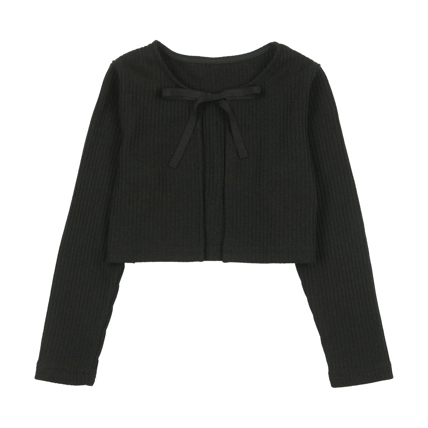 Black knit cardigan