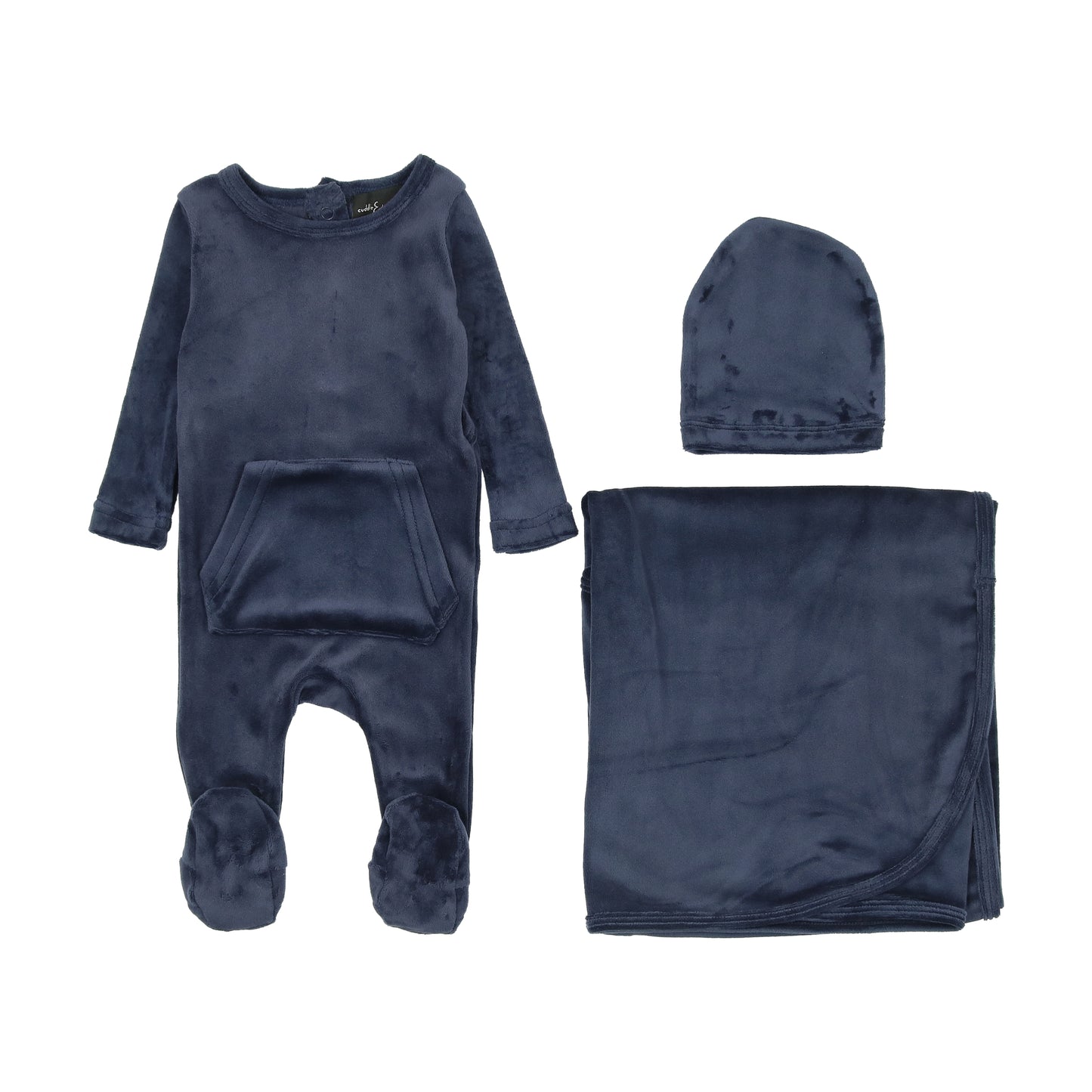 Navy kangaroo pocket stretchie