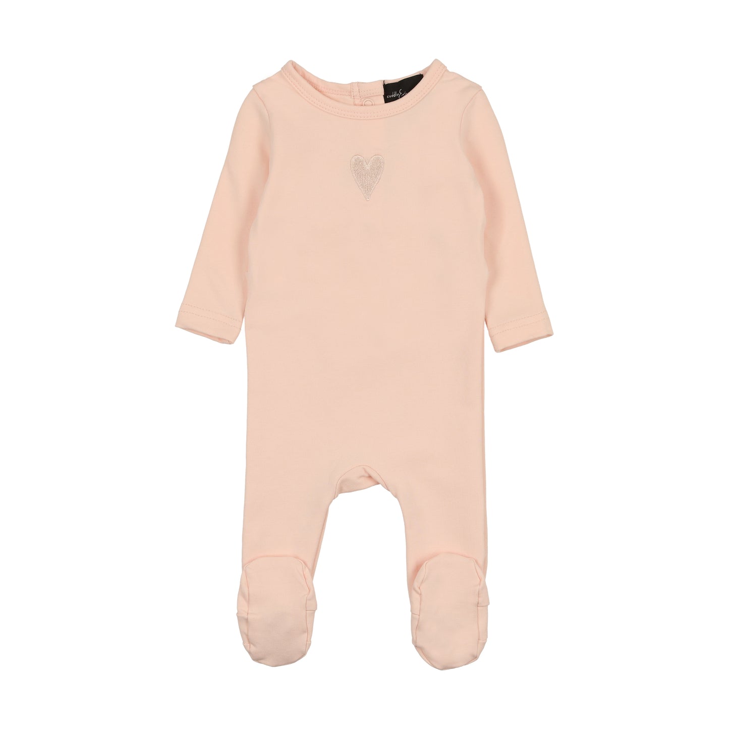 Embroidered pink heart stretchie