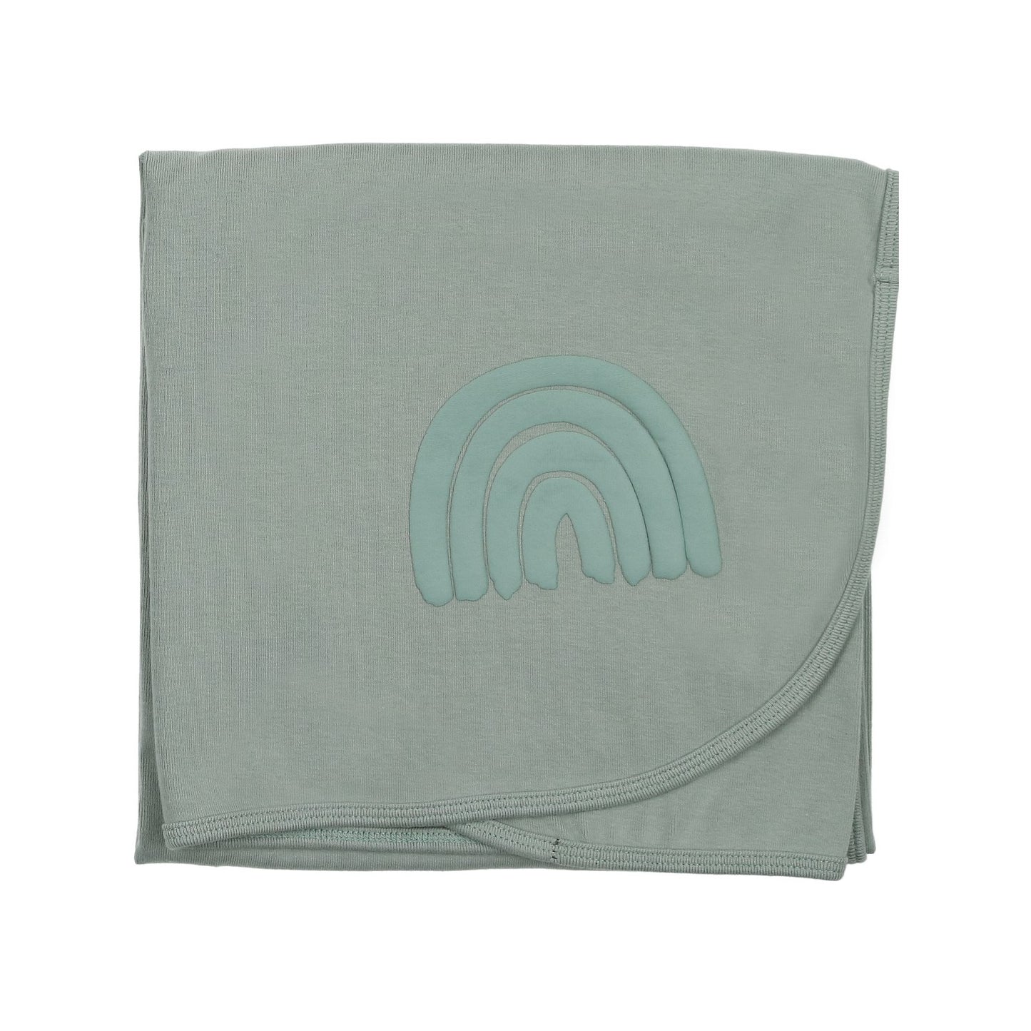 Puff rainbow Mint blanket
