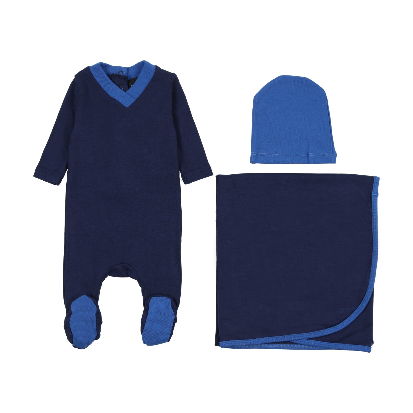 Royal Blue V neck blanket
