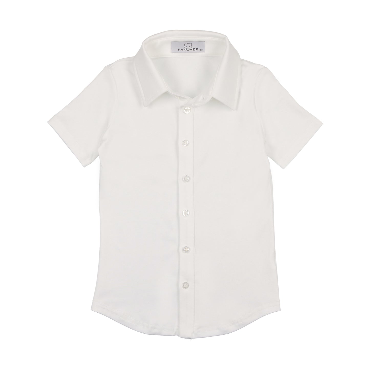 White Stretch Shirt Short Sleeve