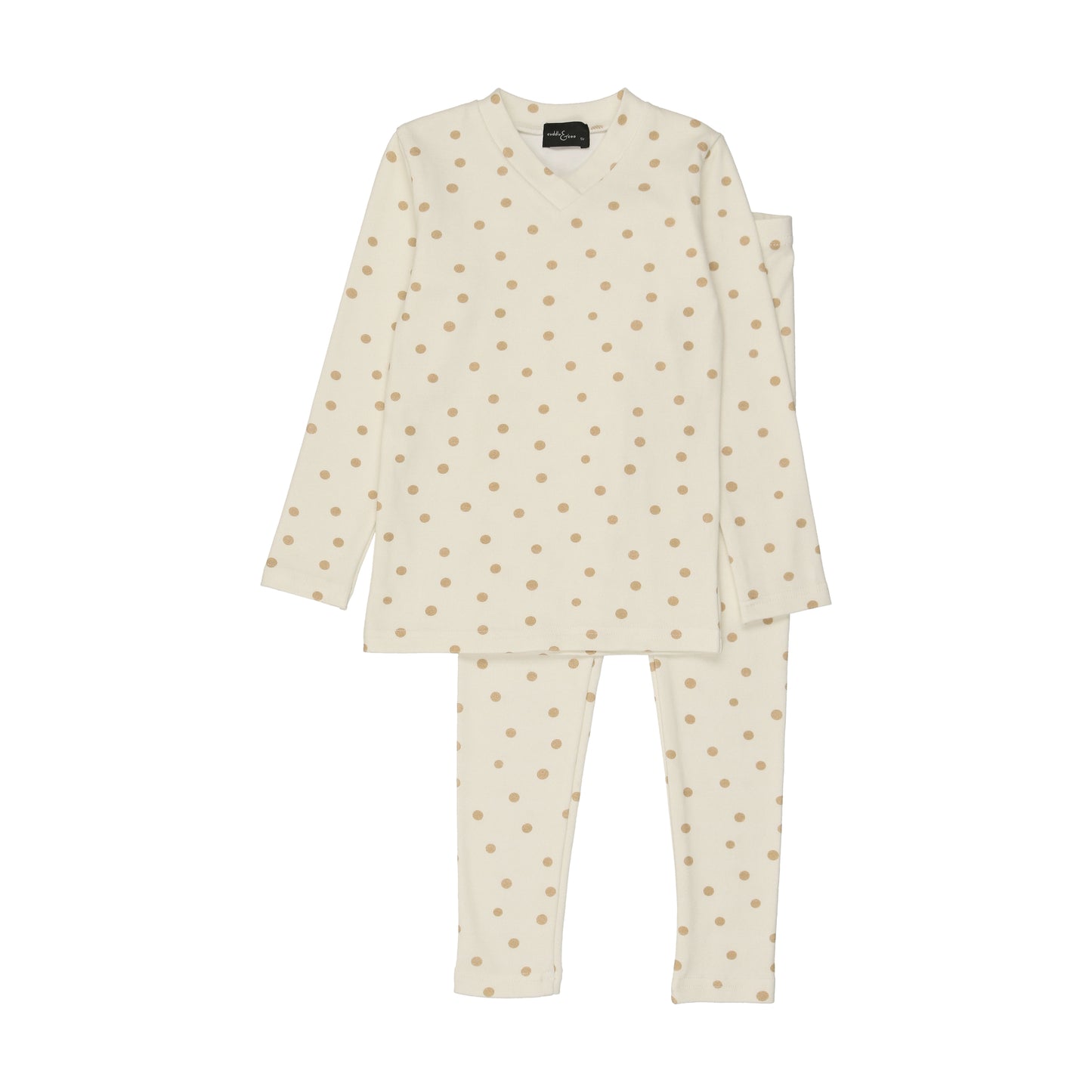 Gold polka dots pajamas