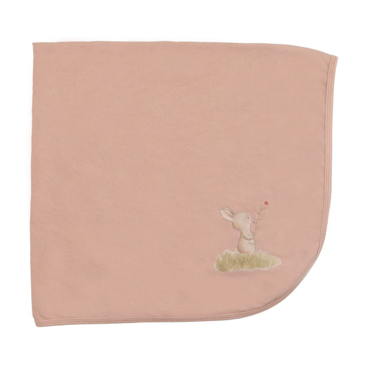 Blush Bunny Print  Blanket