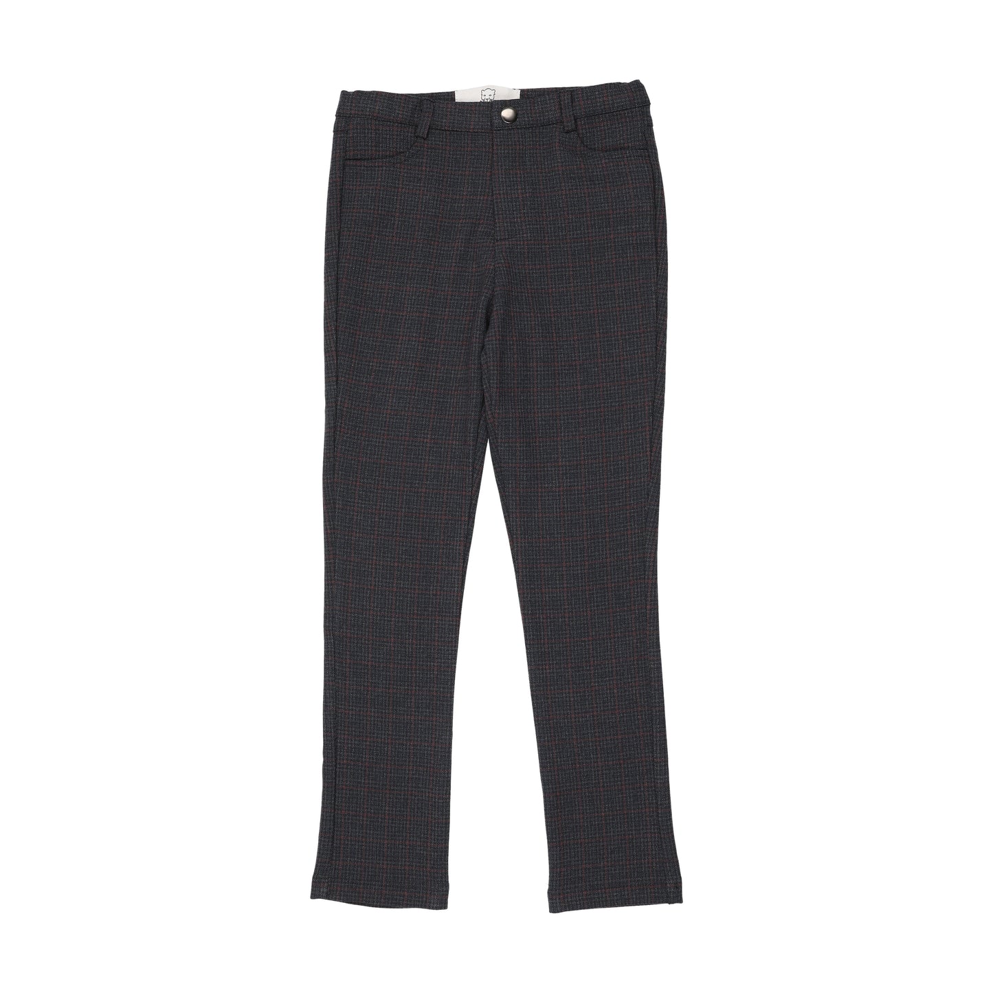 Slate Micro Plaid Pants