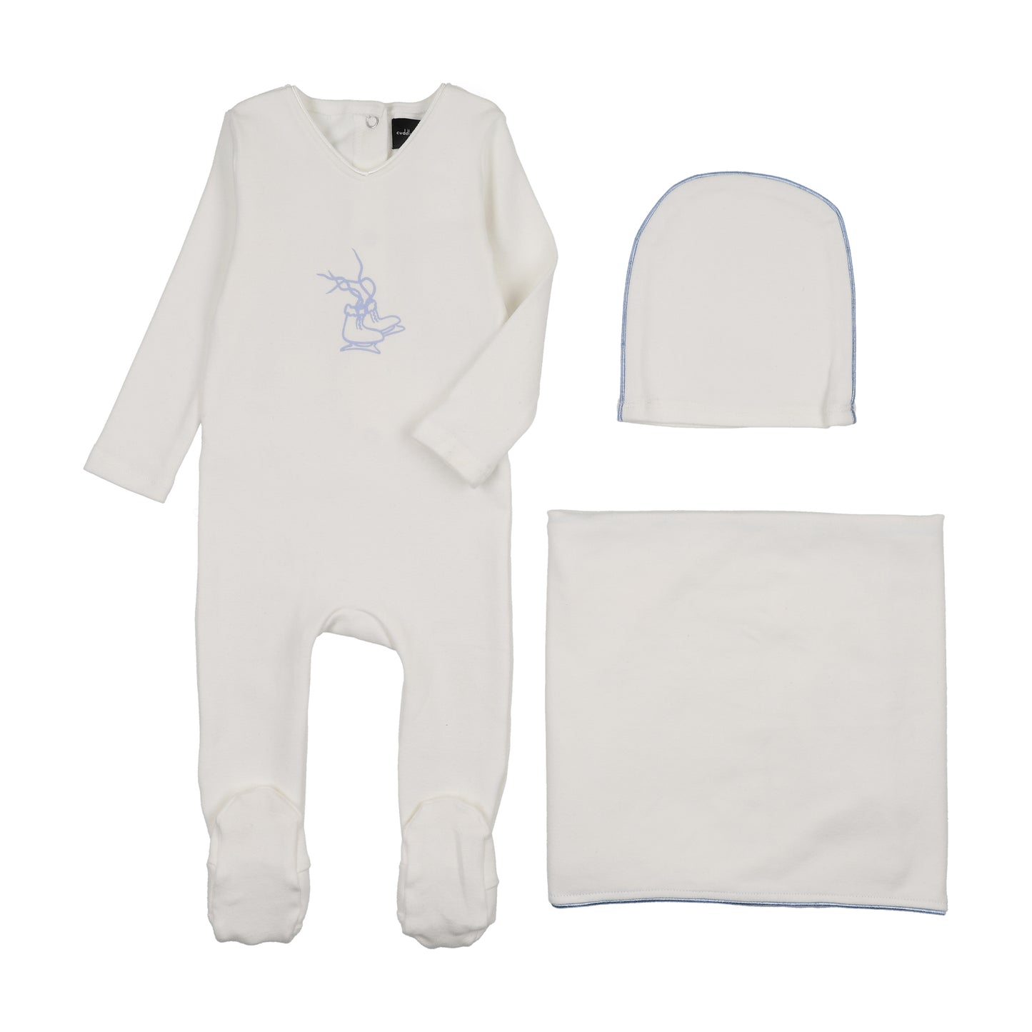 Light Blue ice skate blanket