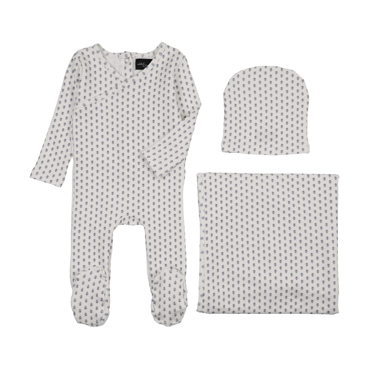 Navy Little pine Blanket