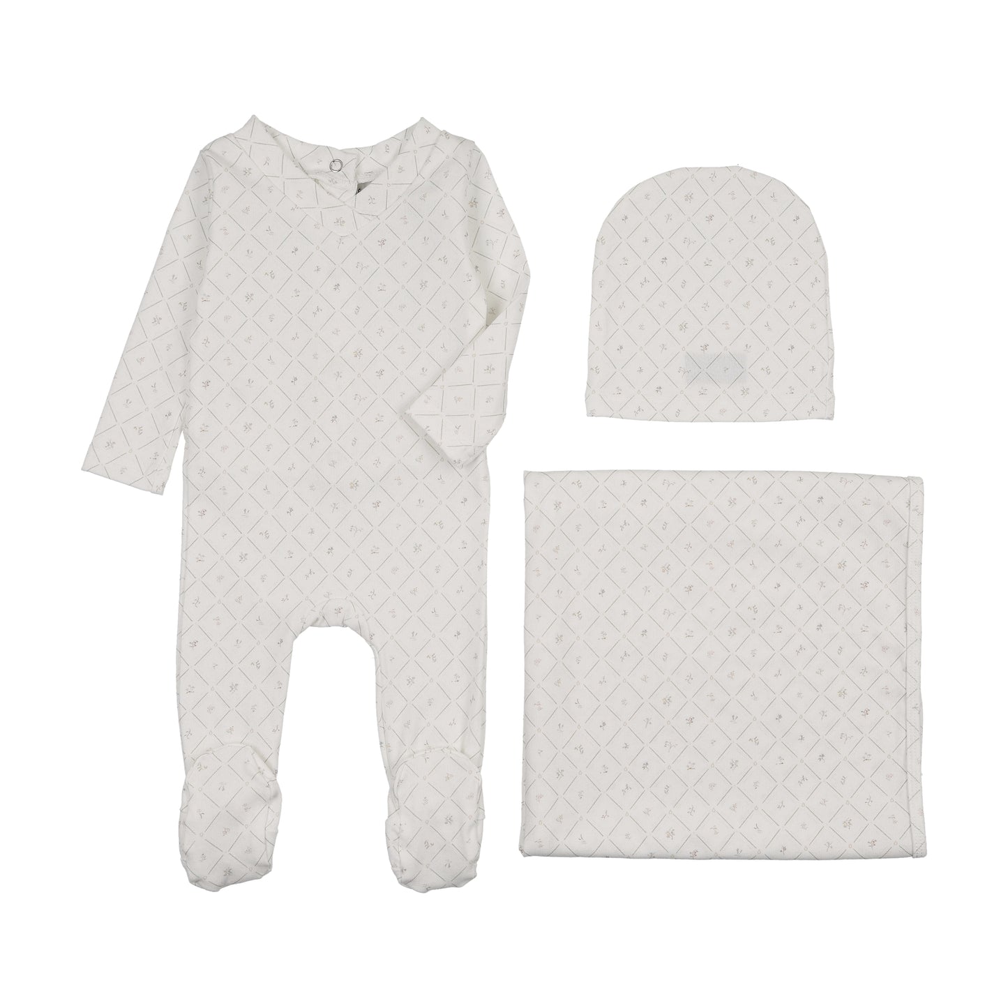 Boy Diamond Grid Blanket