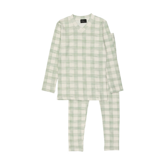 Mint Checked Pajamas