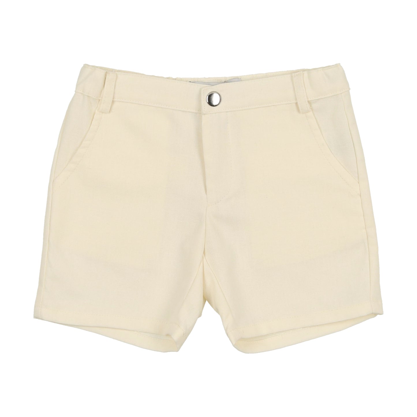 Cream Linen Shorts