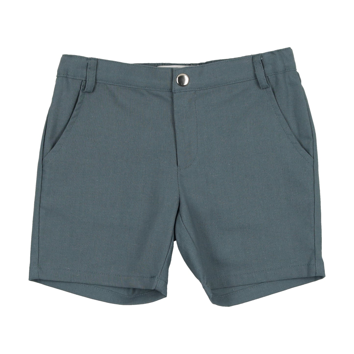Green Linen Shorts