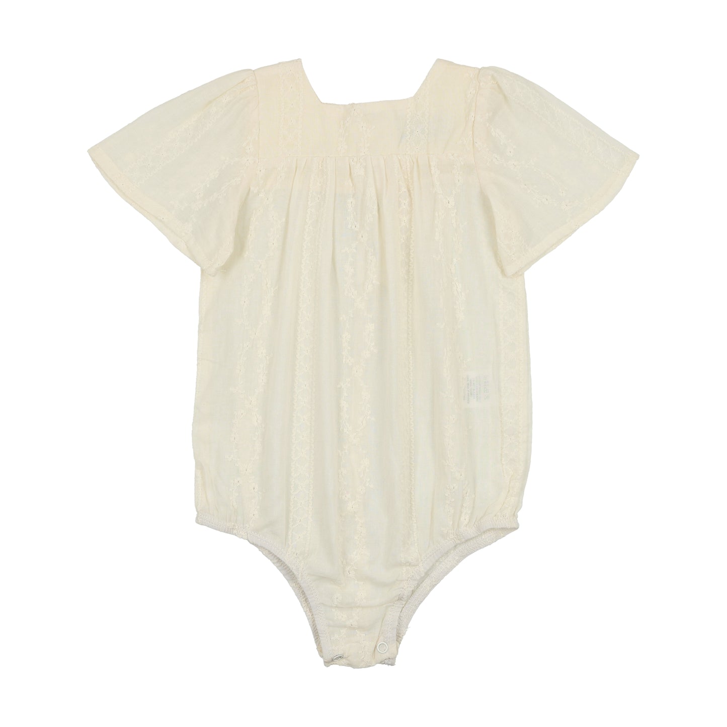 Cream Flower Romper