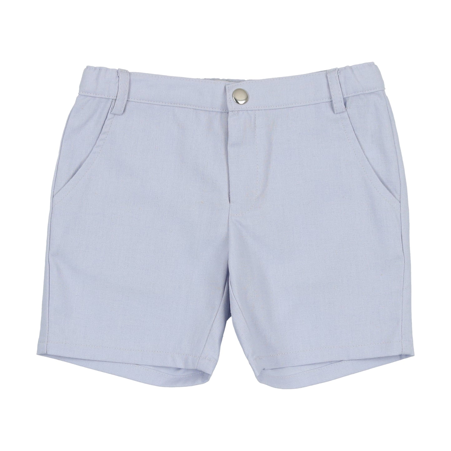 Blue Linen Shorts