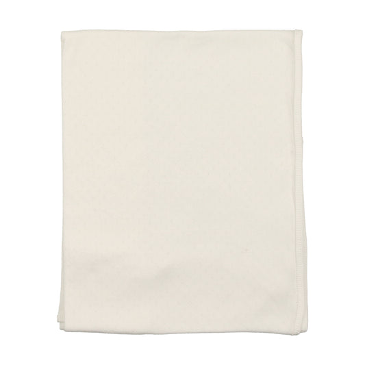 Pointel White Wrap Blanket