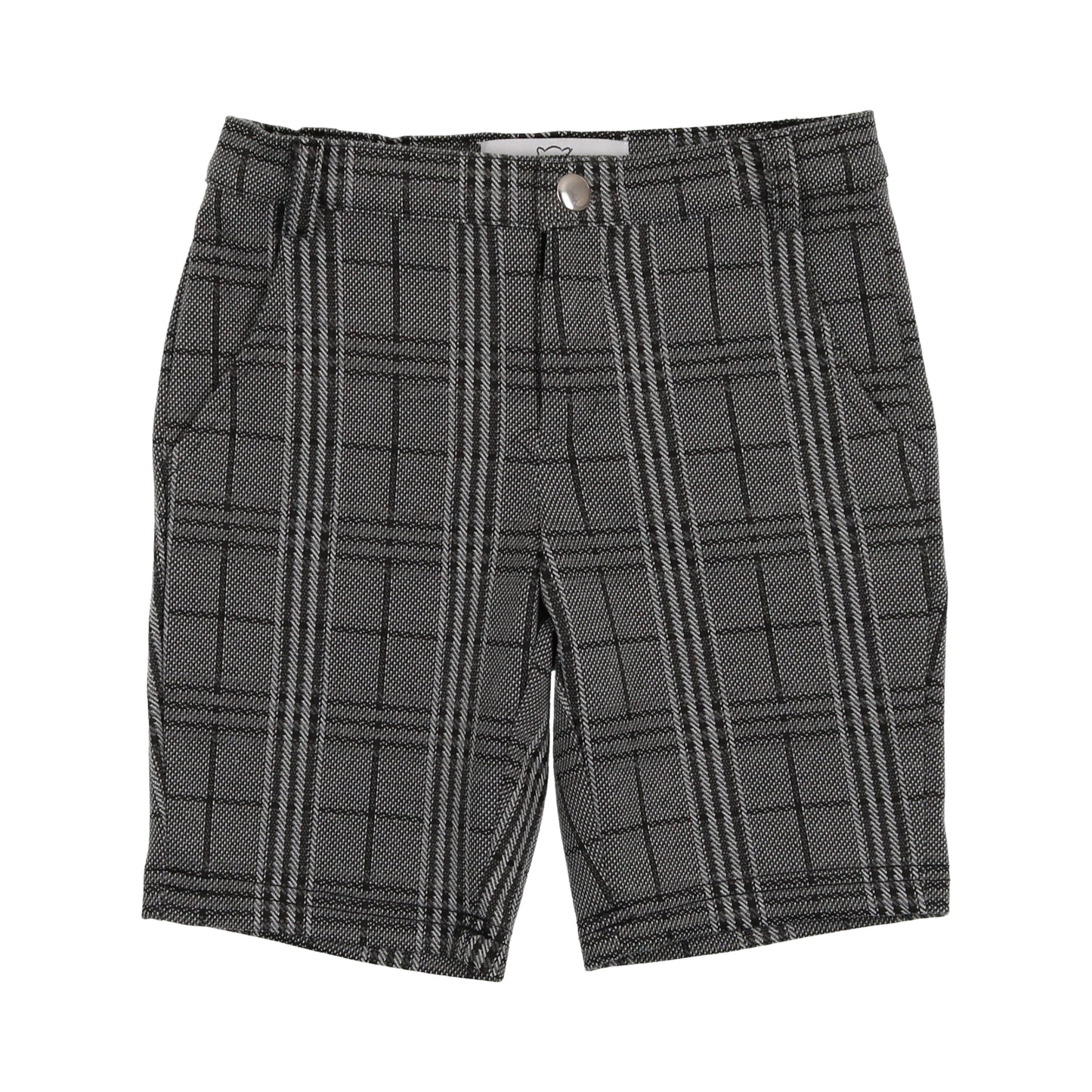 Grey Plaid Shorts