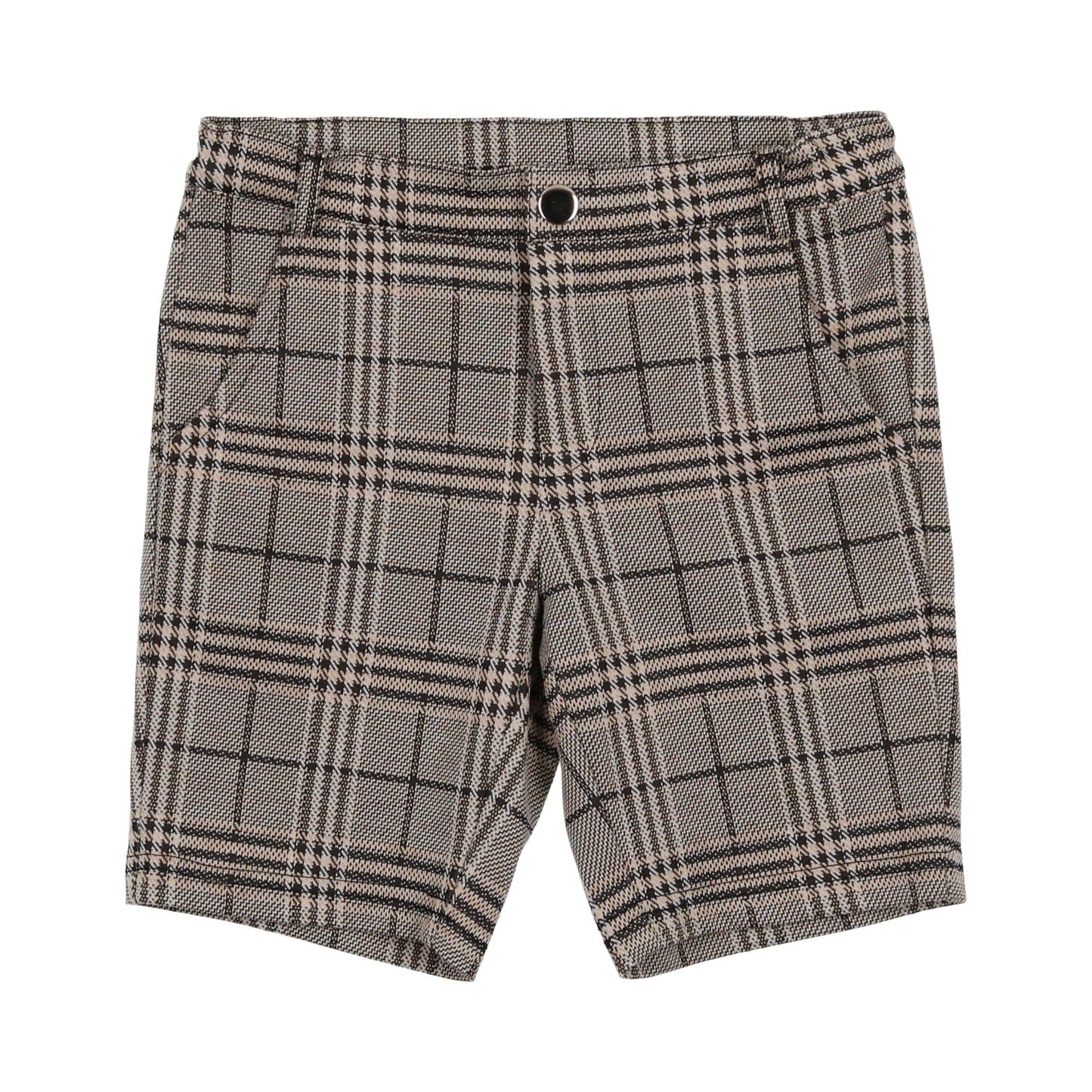 Brown Plaid Shorts
