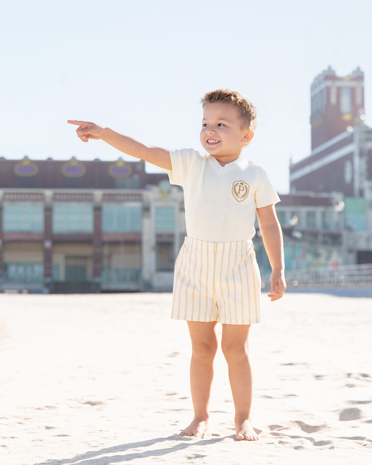 Butter yellow Printed shorts