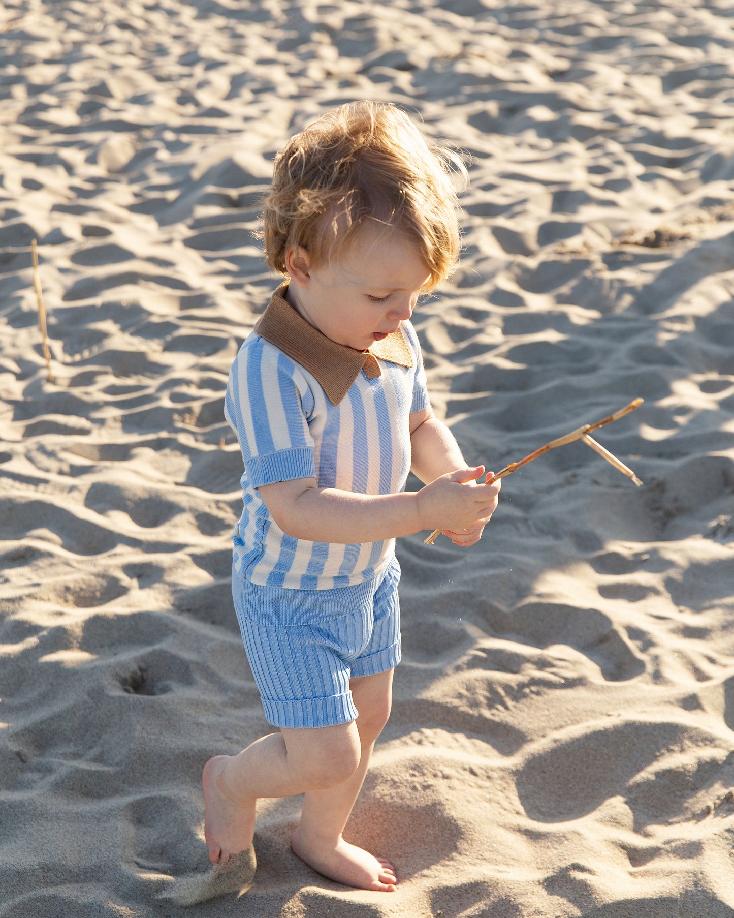 Costal Blue stripe baby Set