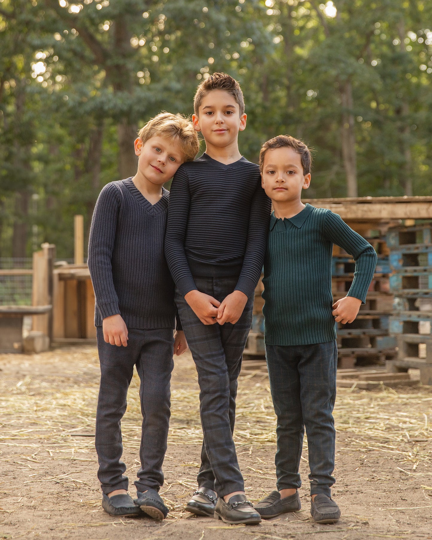 Slate Micro Plaid Pants