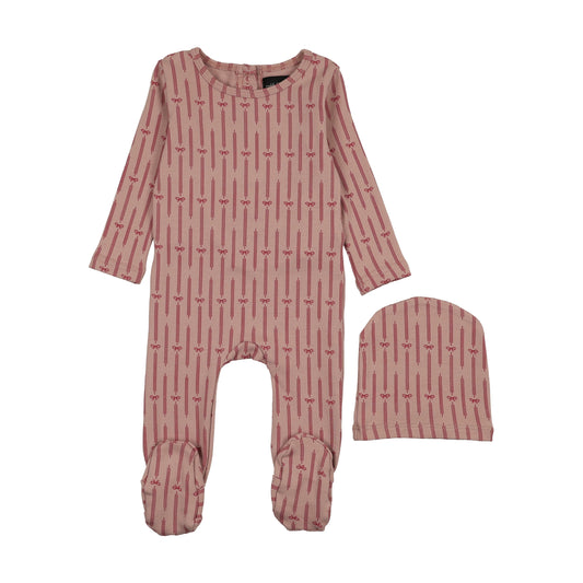 Rosy Ribbons stretchie