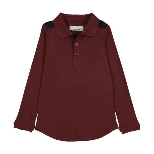 Burgundy polo