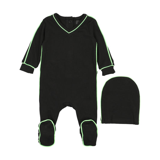Neon Green Trim Stretchie