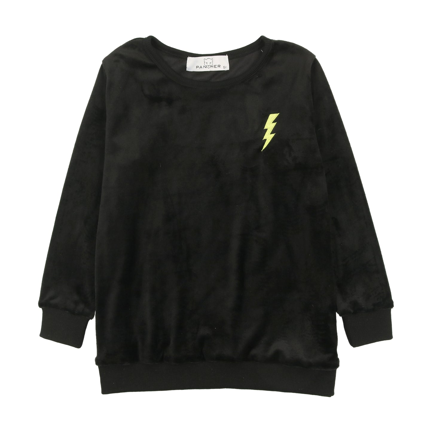 Neon Velour Lightning boys sweater