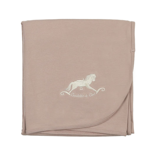 Rocking horse Taupe Blanket