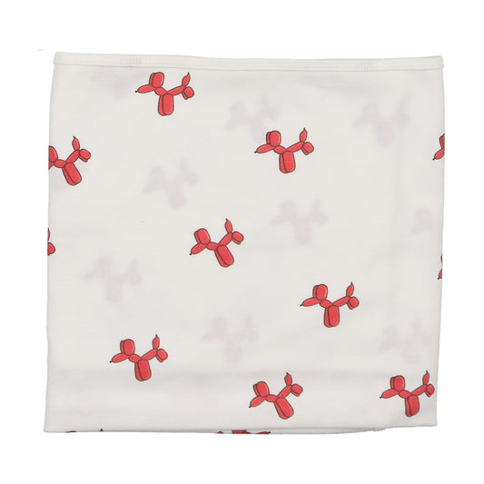 Fuchsia Balloon Dog blanket