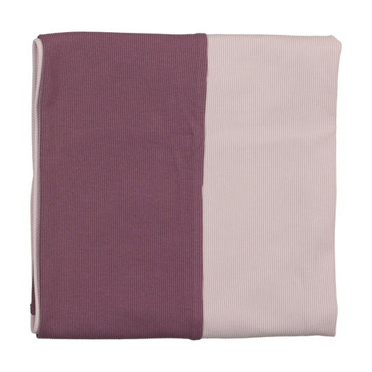 Lavender Ribbed Heart Blanket