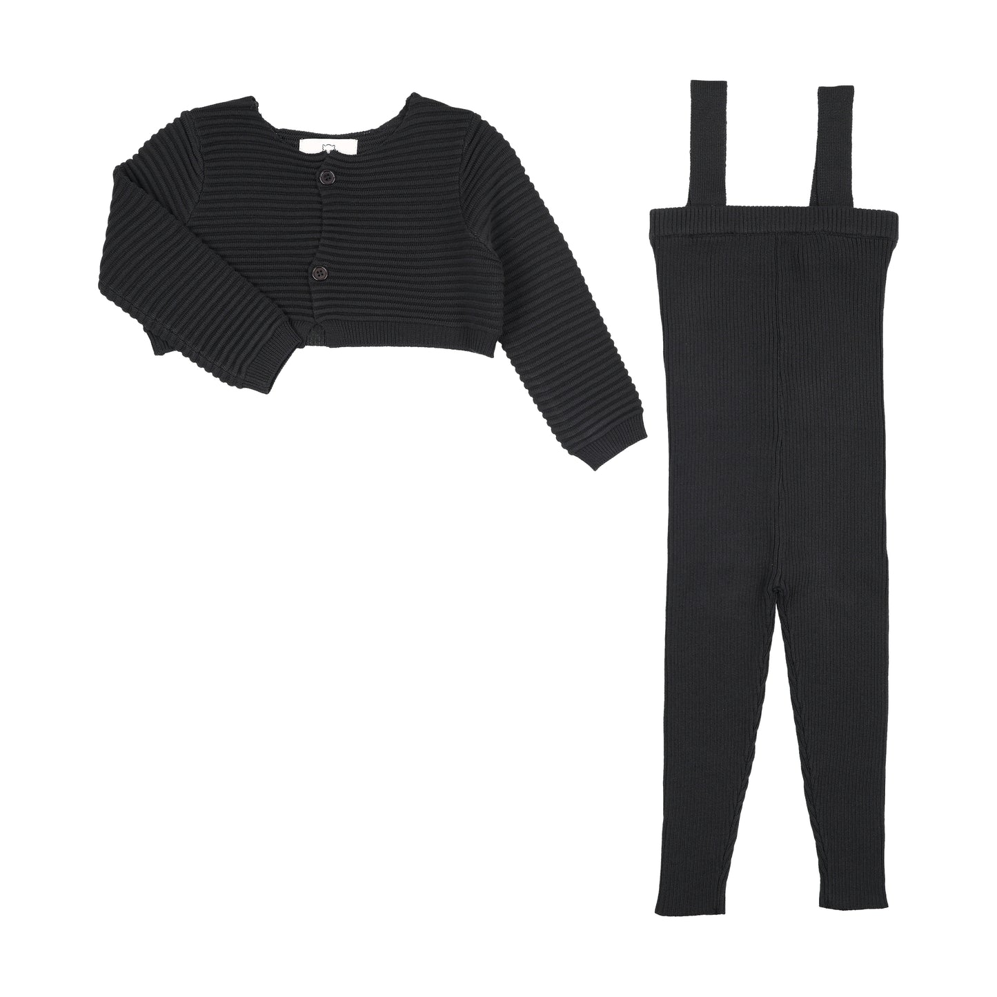 Slate Knit Overalls