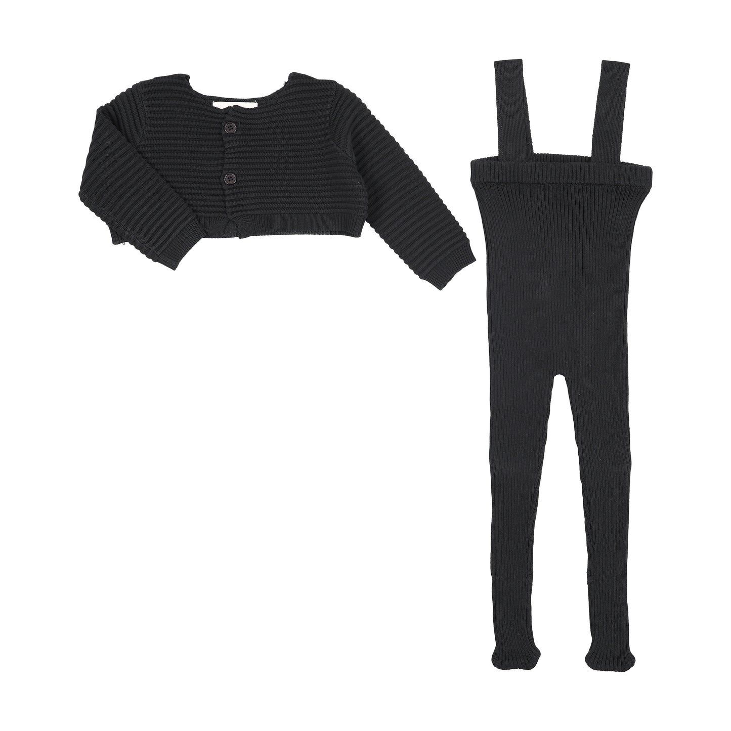 Slate Knit Overalls