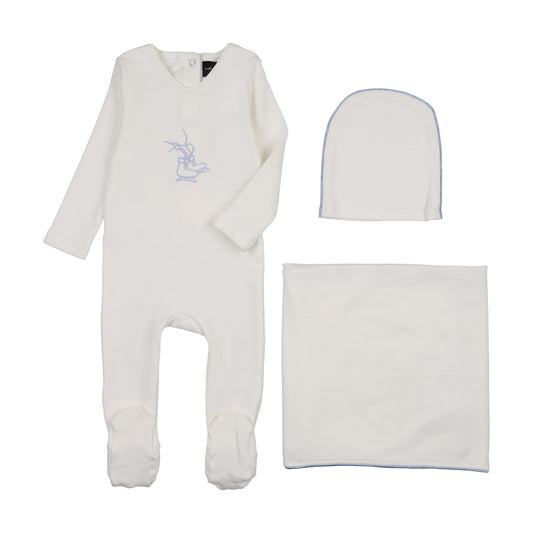 Light Blue ice skate blanket