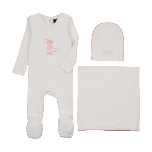 Light Pink ice skate blanket